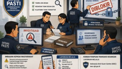 Satgas PASTI Bongkar Dugaan Investasi Bodong dan Jasa Gagal Bayar Ilegal, Dua Entitas Langsung Diblokir