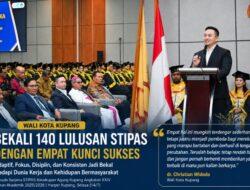 Wali Kota Kupang Bekali 140 Lulusan STIPAS dengan Empat Kunci Sukses Hadapi Era Perubahan