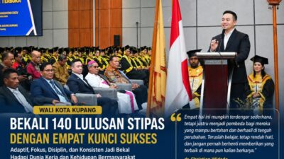 Wali Kota Kupang Bekali 140 Lulusan STIPAS dengan Empat Kunci Sukses Hadapi Era Perubahan