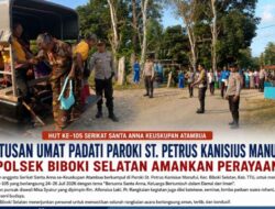 HUT ke-105 Serikat Santa Anna Satukan Ratusan Umat, Polisi Amankan Perayaan di Manufui