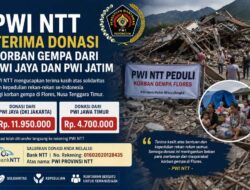 PWI NTT Terima Donasi Korban Gempa dari PWI Jaya dan PWI Jatim