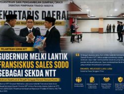 Gubernur Melki Lantik Sekda Definitif NTT di Tengah Tanggap Darurat Gempa Flores